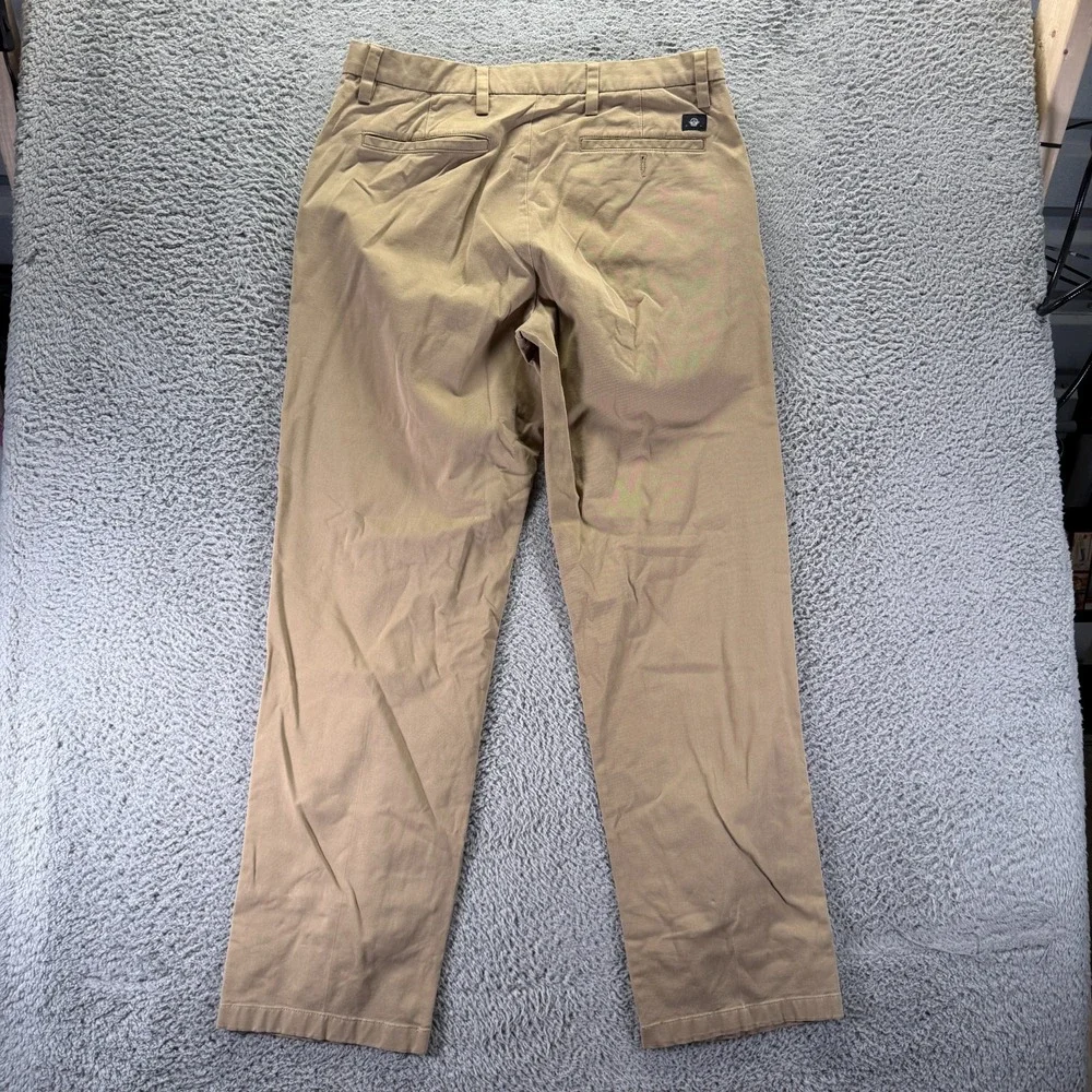 Dockers Smart 360 Flex Pant Mens 36x33 Beige Cotton Khakis Straight Classic Fit